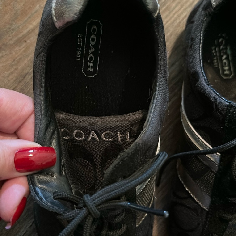 Coach sneakers gently worn size 8M